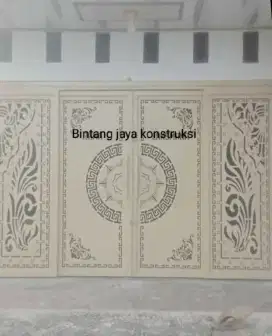 Pintu gerbang sliding swing mewah
