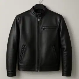 Jaket Kulit Asli Pria Losban Polos 100% Asli Kulit Domba Premium