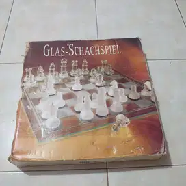catur kaca glas schachspiel made in bremem