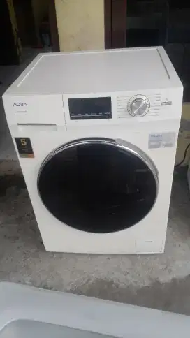 Jual mesin cuci AQUA inverter 10kg mulus seperti baru