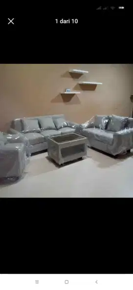 Sofa Tamu 321 Minimalis Termurah, Kain Kagawa Informa
