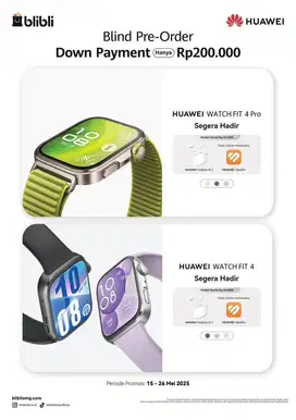 PO WATCH FIT 4 dan FIT 4 PRO only 200k