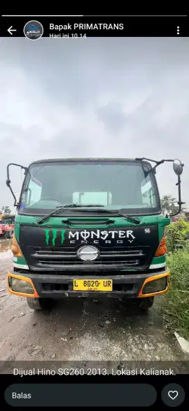 Jual trailer head hino sg260j tahun 2013