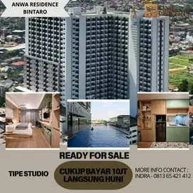 Dijual Cukup bayar 10 juta dapat Studio Anwa Residence Bintaro