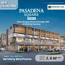 dijual ruko pasadena square gading serpong 3 lantai
