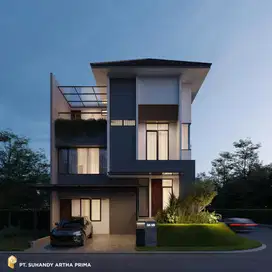 Rumah Baru, Split Level design Modern di BSD, Greenwich