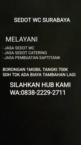 SEDOT WC SURABAYA  BORONGAN