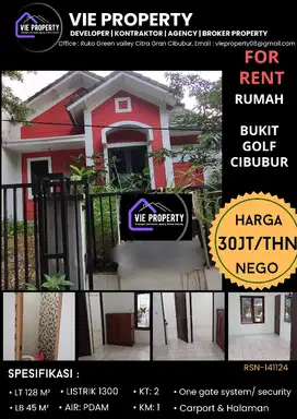RUMAH DISEWAKAN MURAH BUKIT GOLF CIBUBUR