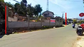 Disewakan Tanah Lapang Pinggir Jalan Raya Cijayanti Sentul Luas 710m