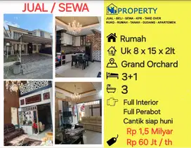 DISEWAKAN Rumah orchard tanjung bunga lengkap perabot 2 lt cantik