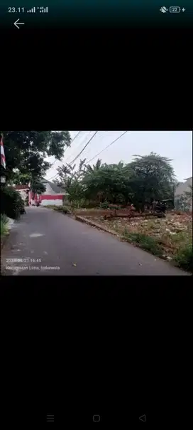 Dijual Tanah 614m² Lokasi di Rangkapan Jaya Baru Depok