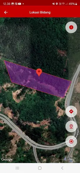 DIJUAL TANAH 4,5 Ha KILO KM 13 KARIANGAU