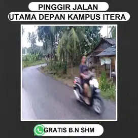 TANAH LUAS KAMPUS ITERA DEPAN INDOMARET