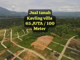 Jual cepat tanah Kavling villa 65 JUTA / 100 Meter bogor timur