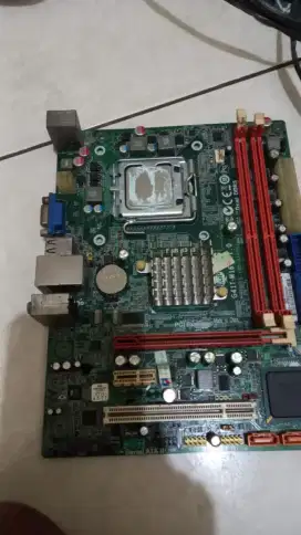 Mobo ecs g41 ddr3 prosesor Intel quadcore q8400