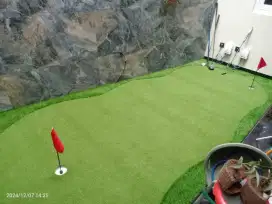 Rumput sintetis hias dekorasi