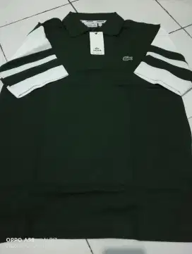 Kaos Kerah Hijau Army