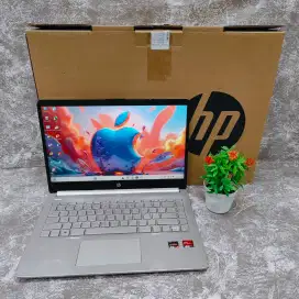 Laptop Hp14 AMD Ryzen 3-3250 Ram 8GB SSD 256GB 14inc FHD Mulus Fullset