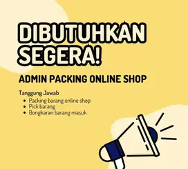 DICARI ADMIN PACKING ONLINE SHOP