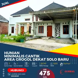 Rumah Minimalis Cantik di Lingkungan Asri Dekat Solo Baru