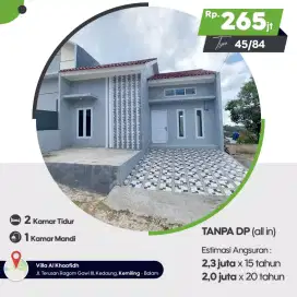 Rumah Kemiling,tanpa DP