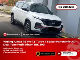 Wuling Almaz RS Pro 1.5 Turbo 7 Seater Panoramic AT Putih 2021/2022
