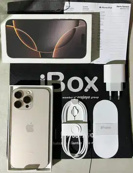 iPhone 16 Pro Max 256 GB iBox Desert Titanium Garansi 1 Tahun