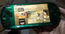 Psp sony 3000 green mulus keren lancar full 50 game