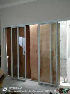 Kusen pintu dan jendela aluminium kaca Tangerang