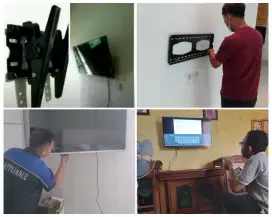 Braket +pasang atau pasang saja jika sudah ada bracket breket led tv