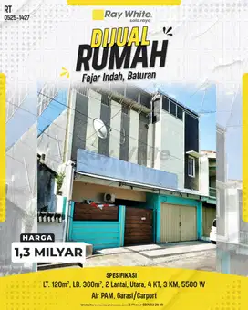 Dijual Rumah 2 Lantai Bagus Siap Huni Di Fajar Indah Dekat Manahan