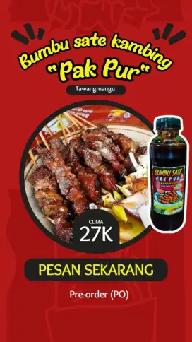 Bumbu sate asli pak Pur TAWANGMANGU
