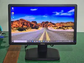 Monitor LED DELL 19 inci Kabel VGA Bagus