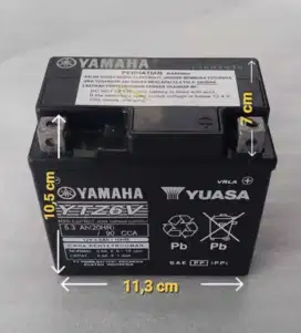 Aki Kering YTZ6V / 6 Amper Merk Yuasa (Original)
