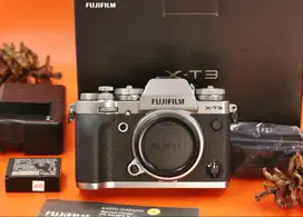 Fujifilm X-T3 XT3 Silver Body Only Fullset B584