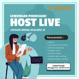 LOKER HOST LIVE di MANGGA DUA, JAKARTA PUSAT