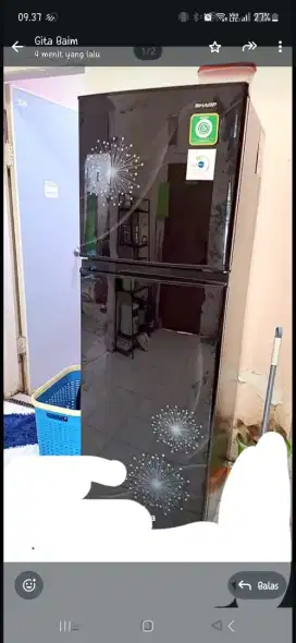 Kulkas sharp 2 pintu