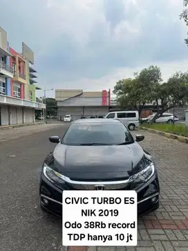 Honda Civic 2019 ES turbo tdp10JT hitam  / 2020 - 2021 record pretige