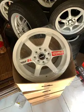 VELG NEW TE37 WHITE R15 4x100/114
