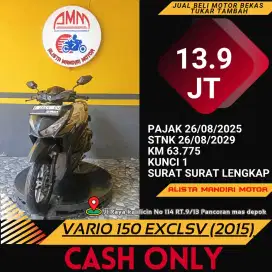JUAL BELI VARIO 150 EXCLSV 2015 BAYAR VIA SHOPEE TOKPED KREDIVO DLL