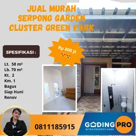 Murah Green Park Serpong Garden Dekat Stasiun Cisauk Tangerang