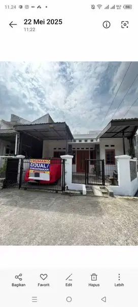 Di jual rumah siap huni 1.5 lantai di perumahan ciganitri bojongsoang