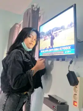 pasang & jual bracket utk gantungan tv led lcd di tembok rapih nyaman