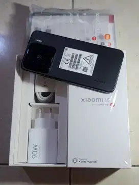 Xiaomi 15 5G 12/512Gb, warna HitamTAM, 1 bln pki, kondisi 100% Mulus,