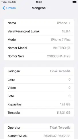 Iphone 7 plus inter all Operator