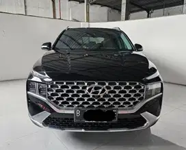 KM 42 RIBUAN Hyundai Santafe Signature Diesel At 2021 Hitam Terawat