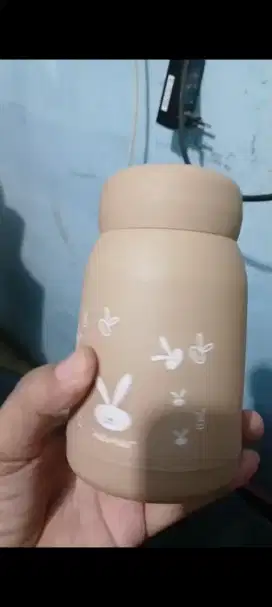 Tumbler kaca gambar kelinci
