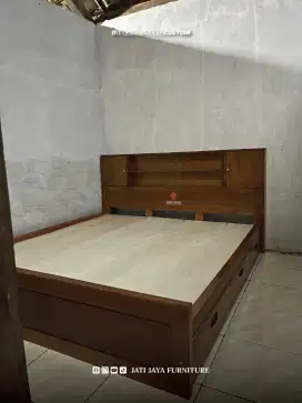 Dipan Laci / Dipan Kayu / Dipan Termurah / Dipan Custom / Tempat tidur