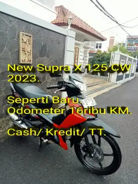 Supra X 125 2023. Like New. KM Rendah. Mulus. Ban OK. Cash/Kredit/TT