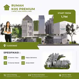 Kost siap bangun 3 lantai lokasi strategis